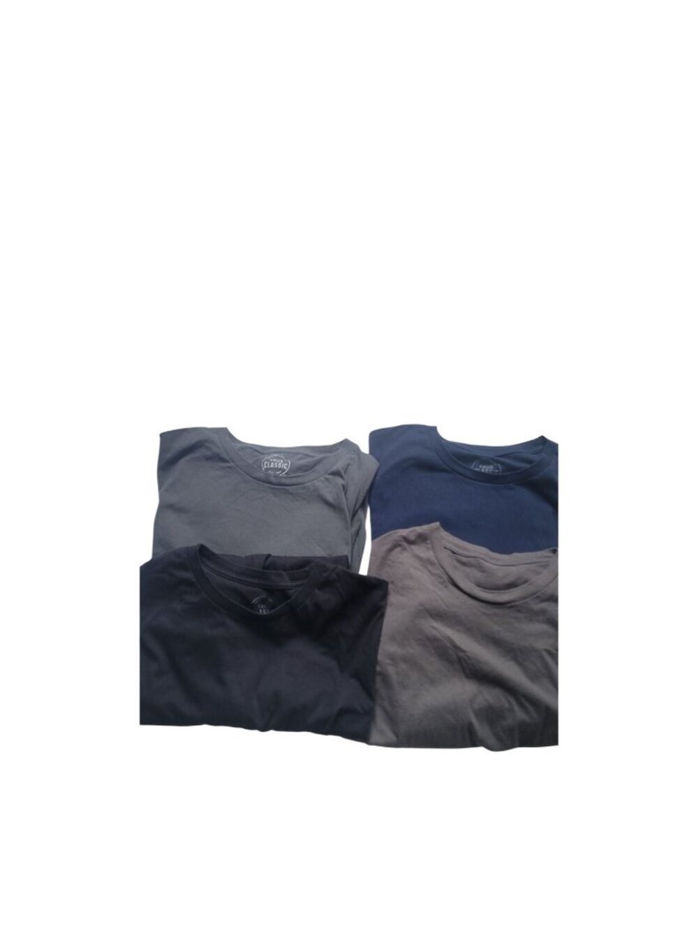 True Classic 4 Bundle Mens T-shirt  XXL Neutral Colors Casual Everyday Wear